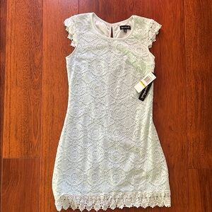 Elegant White Lace Dress by Express